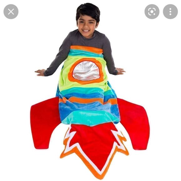 Kids rocket pocket blanket - Picture 2 of 2